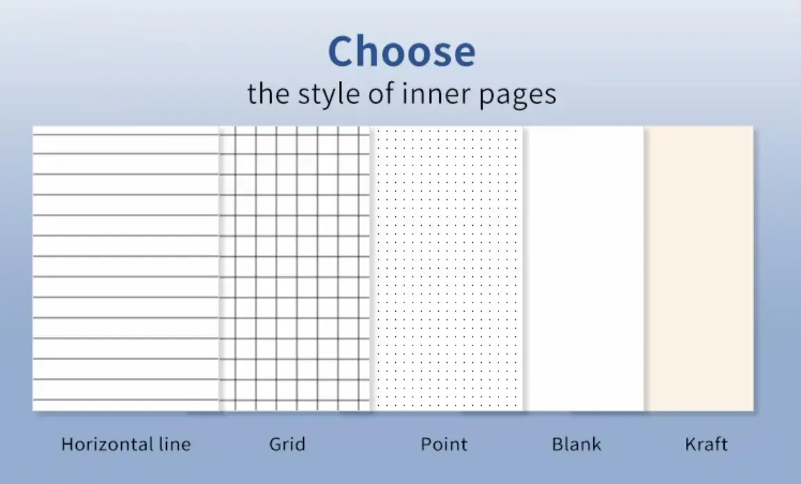 College Ruled Spiral Notebook product design option